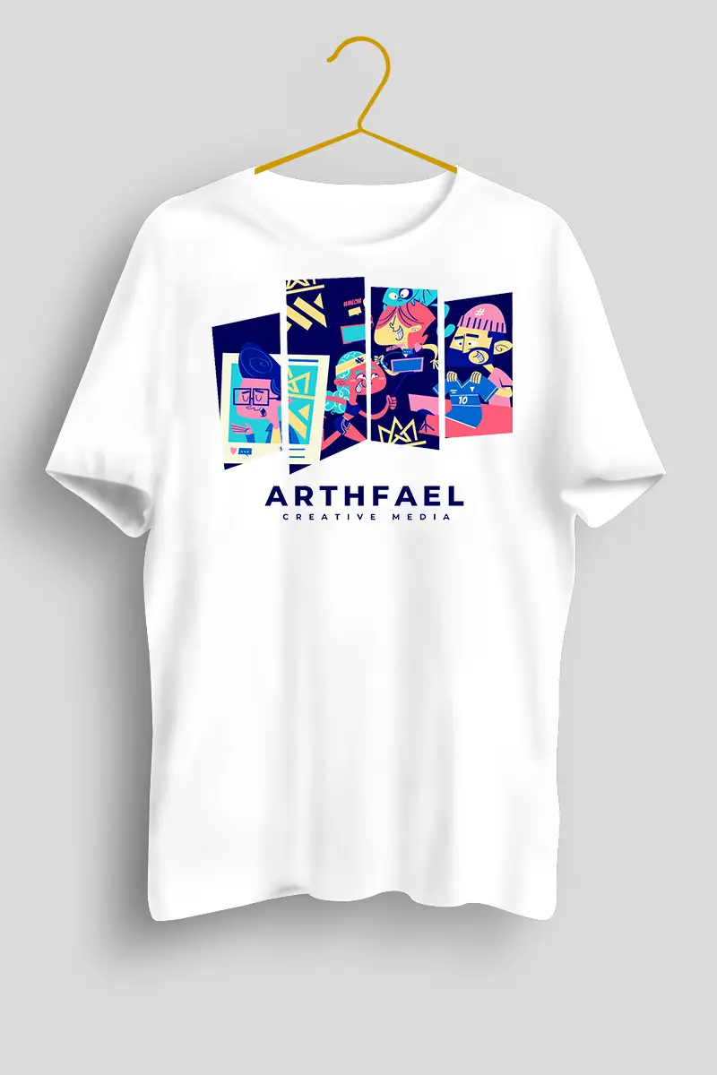 Arthfael Comic Tshirt White